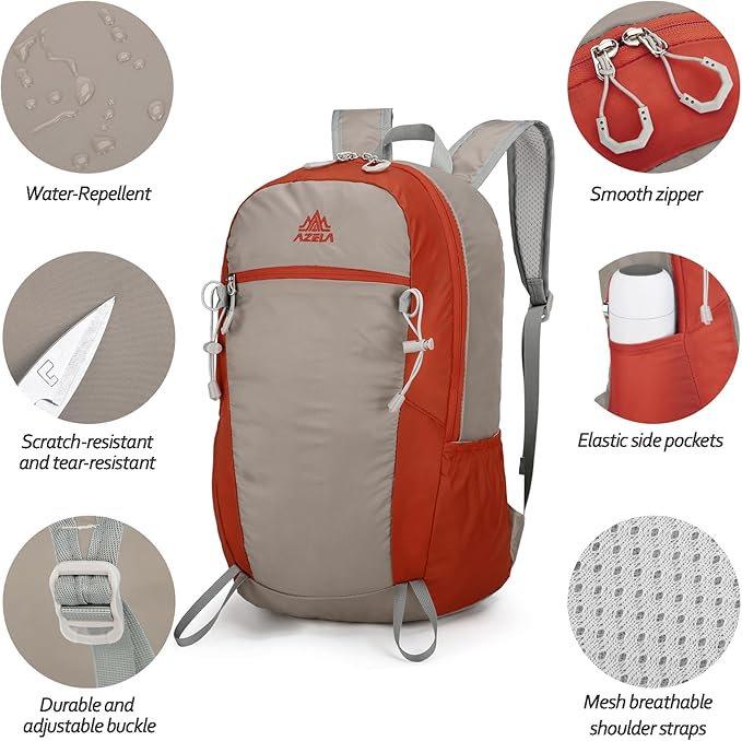 Seektop 20L Ultra Lightweight Small Hiking Backpack, Water-Resistant Packable Daypack for Hiking Travel Men Women