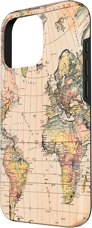 World Map ,Old Map of the World Case for iPhone 16 Pro