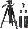 JOILCAN Tripod Camera Tripods, 74" Tripod for Camera Phone Video Recording, Heavy Duty Cameras Tripod Stand, Professional Travel DSLR Tripods Compatible with Canon iPhone, Max Load 15 LB