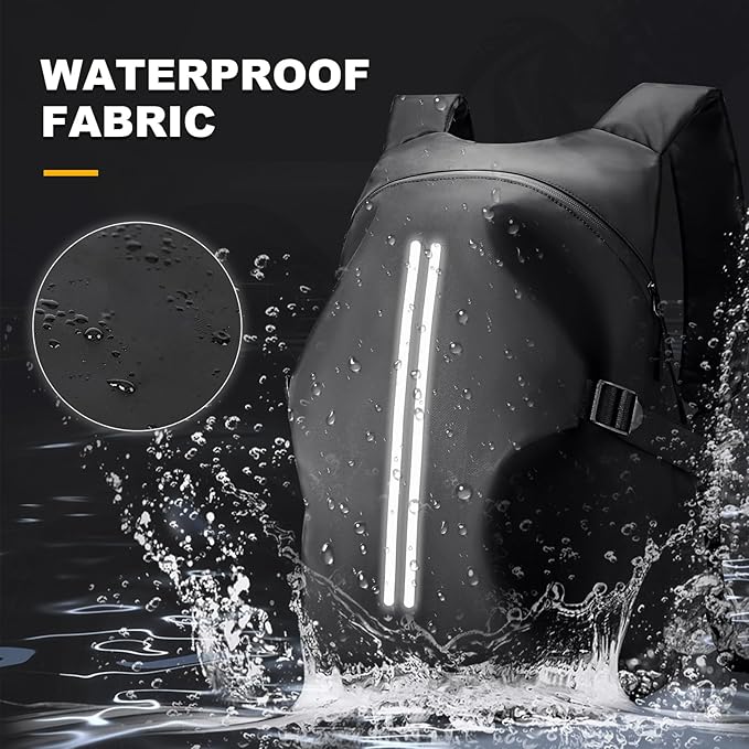 Motorcycle Helmet Backpack, Waterproof Riding Backpacks for Men, Motorcycle accessories, Motorbike Riding Bags, Bikers backpacks, Large Capacity Soft Shell Backpack