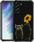 for Samsung Galaxy S21 Plus Case, Pig Sunflower Yellow Sunshine Pattern Graphic Design Girl Boy Soft Silicone Hard Acrylic Shock Protection for Samsung Galaxy S21 Plus