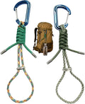 2-Pack Paracord Lanyard with Aluminum Carabiner Clip -Heavy-Duty Survival Keychain for Outdoor Camping Hiking, Emergency Rope