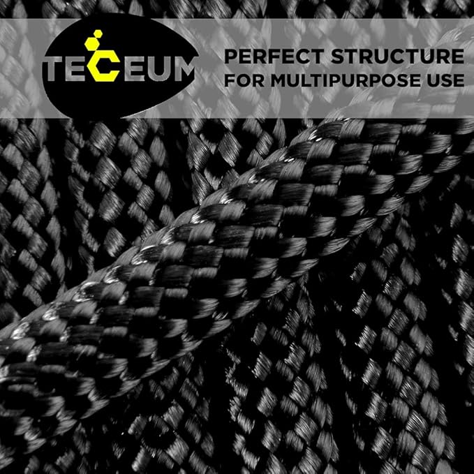 TECEUM Reflective Paracord Rope 1000 – 1000ft/200ft/100ft/50ft – 40+ Colors – Glow in The Dark – para Cord – Utility Rope for Survival, Hunting & Camping Gear – Nylon String, Camping Rope, Tent Cord