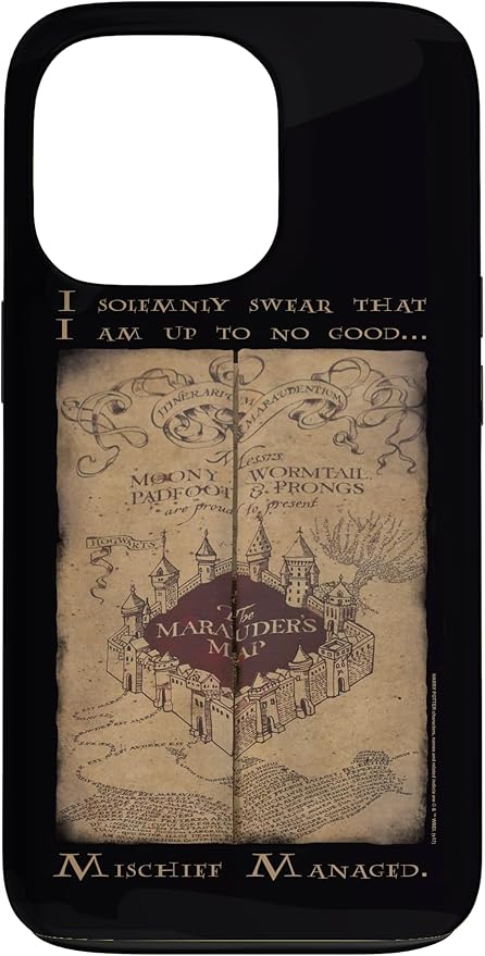 iPhone 13 Pro Harry Potter Marauder's Map Words Case