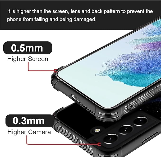 for Samsung Galaxy S21 Plus Case, Galaxy Fox Wolf Pattern Graphic Design Girl Boy Soft Silicone Hard Acrylic Shock Protection for Samsung Galaxy S21 Plus