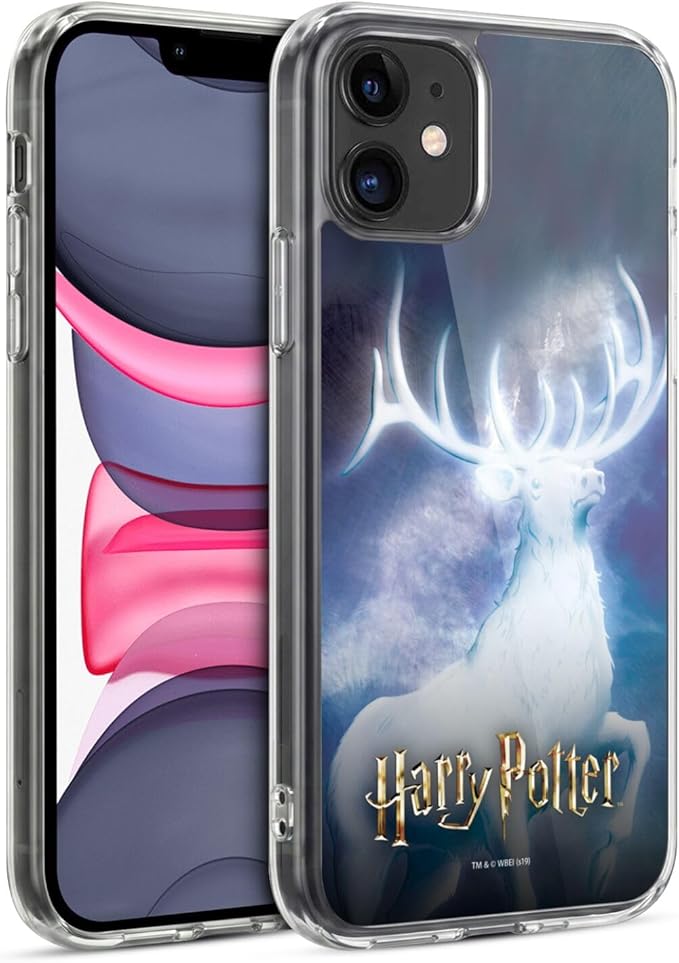 Head Case Designs Officially Licensed Harry Potter Stag Patronus Prisoner of Azkaban II Gel Case [Military Grade Protection] Compatible with Apple iPhone 11 and Compatible with MagSafe