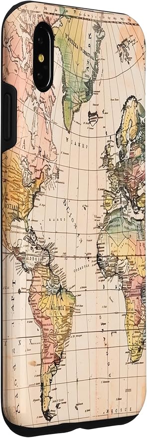 World Map ,Old Map of the World Case for iPhone XS Max