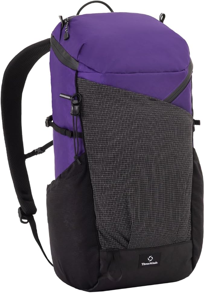 Thous Winds Ultralight Backpack, 20+5L Waterproof Hiking Daypack, EPX200 Fabric, 500g Lightweight Travel Backpack for Men Women Outdoor Camping Backpacking, Violet