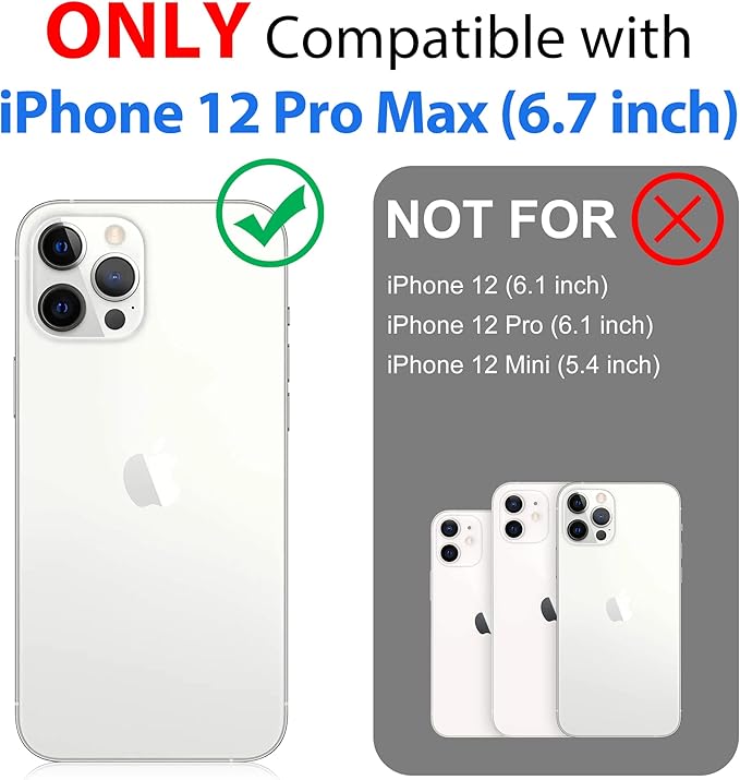 SPORTLINK Compatible with iPhone 12 Pro Max Waterproof Case - Full Body Shockproof Dustproof Phone Screen Protector Rugged Cases for iPhone 12 Pro Max 6.7 Inches Blue