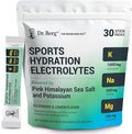 Dr. Berg Sports Hydration Electrolytes Powder w/More Salt (Pink Himalayan) - 30 Keto Electrolytes Powder Packets w/a Delicious Salty Raspberry & Lemon Flavor - Includes 1,000mg of Potassium