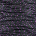 Parachute 550 Paracord Type III 7 Strand - (Black with Acid Purple X, 10 Feet)