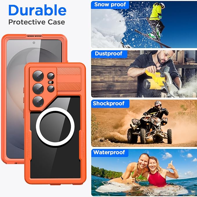 AICase Waterproof Case for Samsung Galaxy S26 Ultra with MagSafe Clear Water Proof Snowproof/Dustproof/Shockproof,IP68 360 Full Body Protection Fully Sealed Underwater Cover for Galaxy S26 Ultra_287
