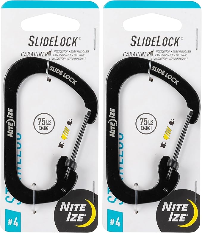 Nite IZE SlideLock Carabiner Stainless Steel