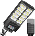Solar Street Lights Outdoor Waterproof Dusk to Down with Motion Sensor, 6500W Outdoor Solar Flood Light for Parking Lot, LED Security Street Lights Solar Powered for Yard Garden & Walkway