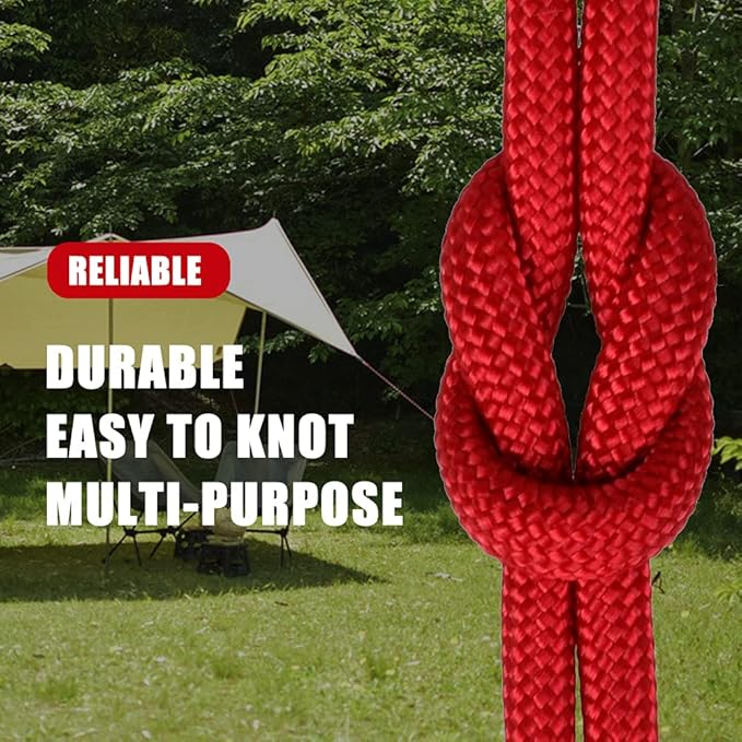 WEREWOLVES 650lb Paracord/Parachute Cord - 9 Strand Paracord Rope - 100', 200' Spools of Parachute Cord, Type III Paracord for Camping, Survival