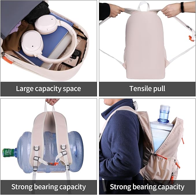 FENGDONG 35L Lightweight Foldable Waterproof Packable Travel Small Hiking Backpack Daypack for men women