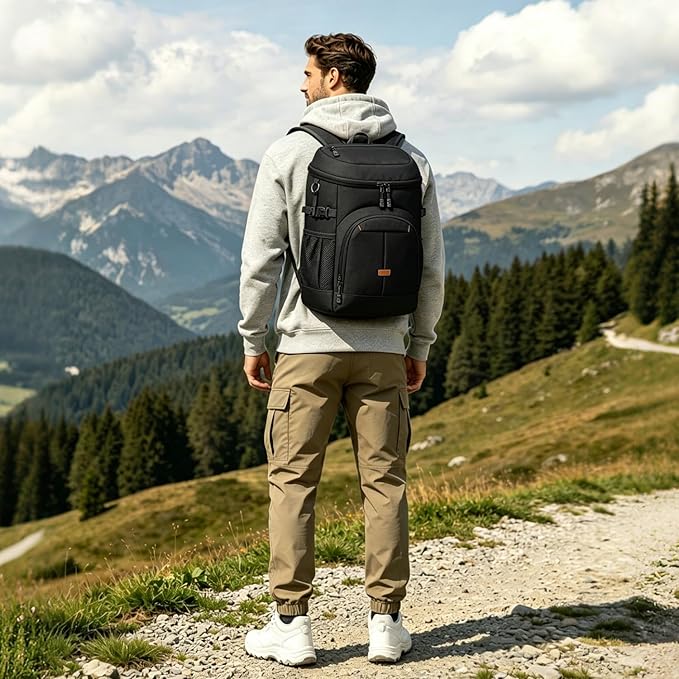 Pritent Cooler Backpack for Men Women Insulated Waterproof Backpack Cooler Leak Proof Cooler Bag Lightweight Lunch Backpack for Camping Beach Travel Picnic