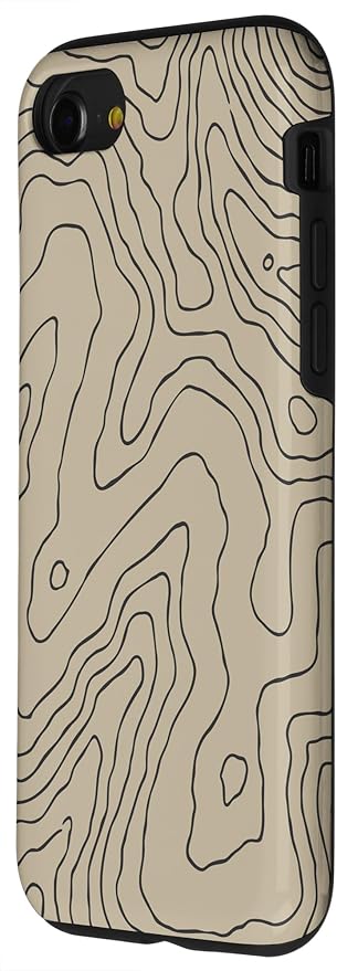 Coyote Country Guide Lines Topographical Contour Map Case for iPhone SE (2020) / 7 / 8