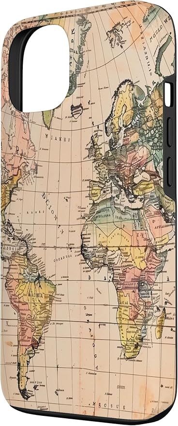 World Map ,Old Map of the World Case for iPhone 13