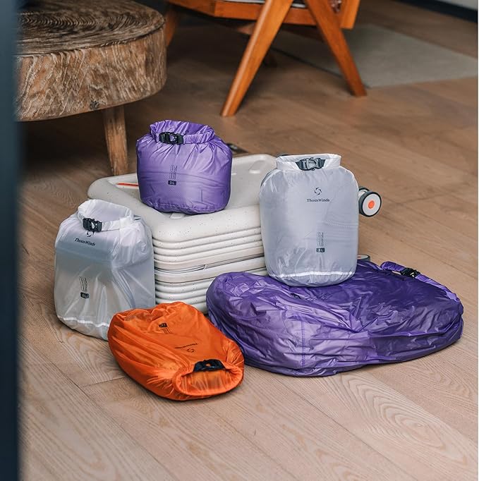 Thous Winds 3L Ultralight Dry Bag, Compact Roll Top Waterproof Pouch for Hiking, Swimming, and Kayaking