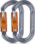 SOB Heavy Duty Steel Carabiner Clips -Auto Locking Climbing Carabiner, Industrial Strength Climbing Hooks for Keychains, Outdoor Gear, Backpacks, Hiking & Camping