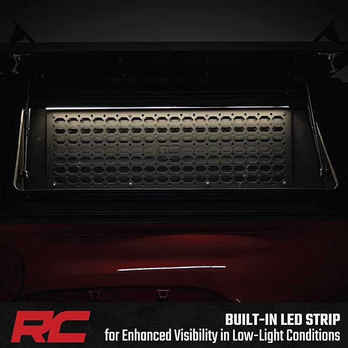 Rough Country Bed Cap Molle Panel Side Bin (Drivers Side) - Fits RC Bed Caps for Toyota Tacoma (2024–2026)