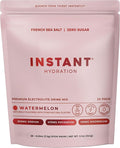Instant Hydration Sugar Free Electrolytes Powder Packets - Watermelon Electrolyte Drink Mix & Travel Essentials - Post Workout Recovery, Brain Health, Muscle & Tissue Support - 20 Count