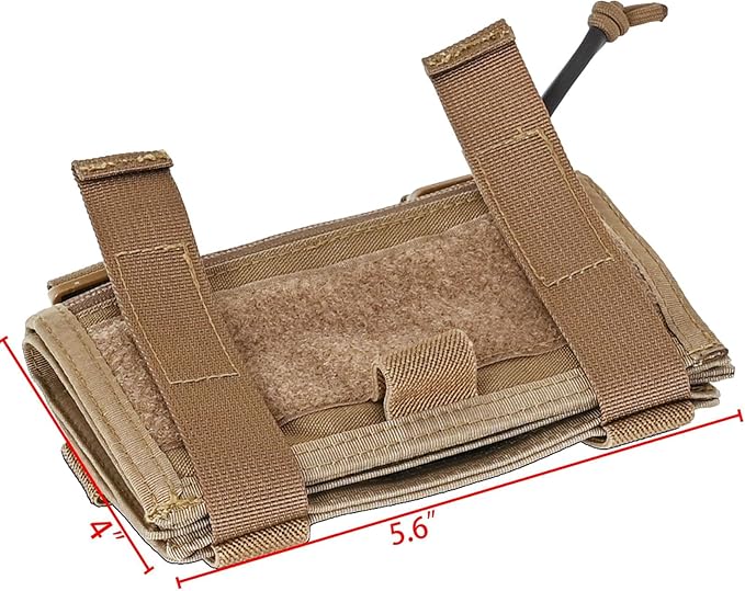 Tactical Arm Sleeve Map Pouch Case Documets Holder Wrist Case Wrist Map Holder QB Wristband Map Case Military Arm PouchTactical USA Flag Patch