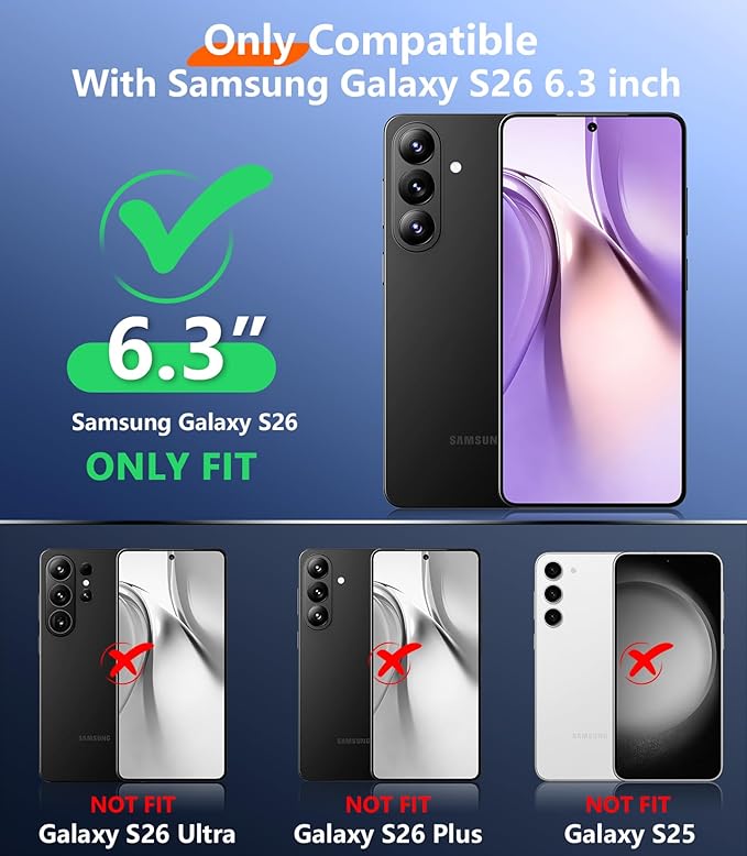 Temdan Designed for Samsung Galaxy S26 Case Waterproof, Built-in Lens & Screen Protector Military Shockproof Dropproof IP68 Underwater Full Body Phone Case for Galaxy S26 5G 6.3"-LightBlue (2026)