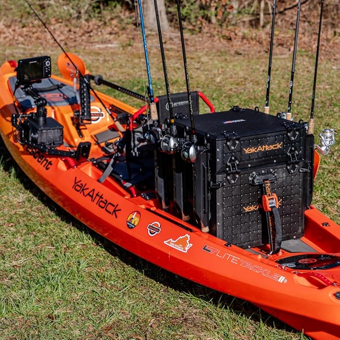 YakAttack ShortStak Upgrade Kit for BlackPak Pro | 16" x 16" – Black | Kayak Crate Expansion Layer with GridLoc Panels & Hardware | Stackable Add-On | Made in USA