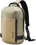 tomtoc 7L Sling Backpack Crossbody Bag for Men Women, EDC Daypack Chest Shoulder bag for 14-inch MacBook Pro M5 Pro/Max, 13" MacBook Air, 13" iPad Air M4/Pro M5, Organized, Daily Use, Work, Travel-S