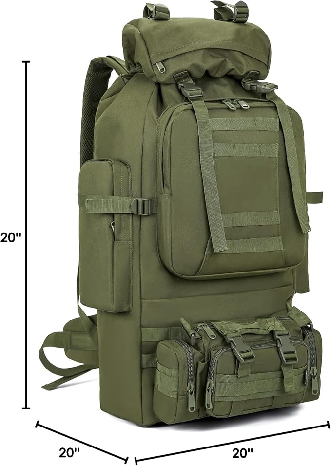 100L Camping Hiking Backpack,Molle military Tactical rucksack backpack,Waterproof Lightweight Hiking Backpack