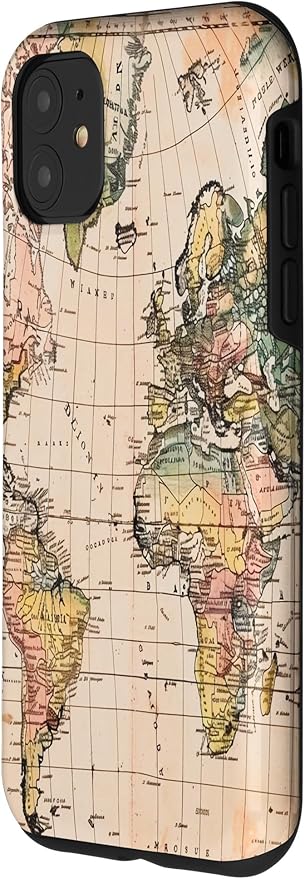 World Map ,Old Map of the World Case for iPhone 11