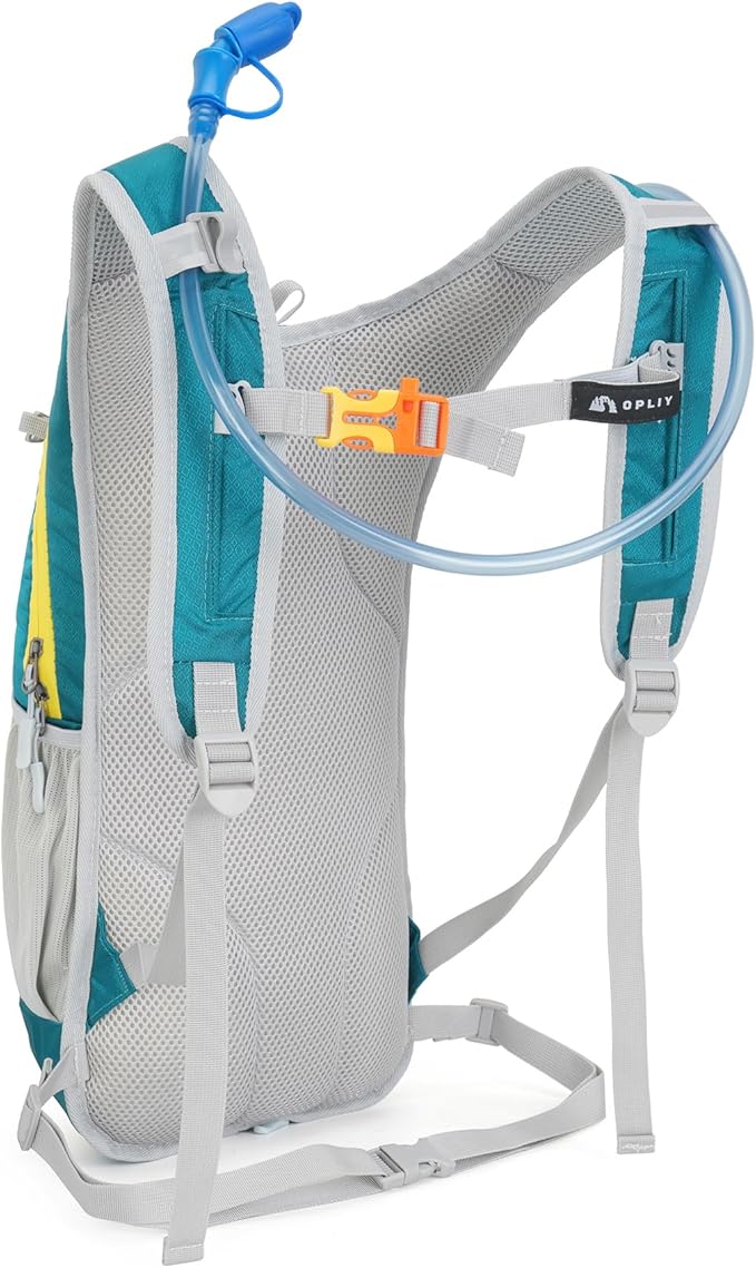 Hydration Backpack with 2L Water Bladder – Lightweight & Durable for Running, Hiking, Biking – Adjustable Fit for Men, Women, Youth