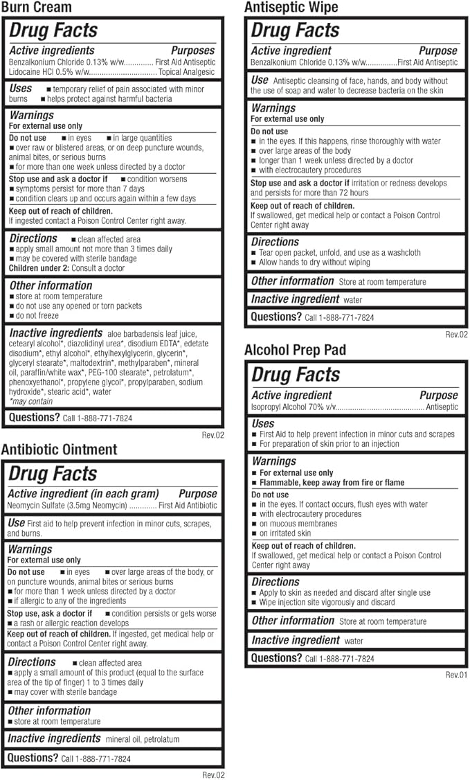 Be Smart Get Prepared OSHA/ANSI First Aid Kit - 10 Person, 100 Pieces - Designed for Home, Business, School, Industrial, and Restaurants - Compact & Portable