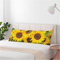 Sunflower Body Pillow Cover Yellow Sunflowers Field Decorative Body Pillow Covers Long Pillow Cushion Case Zipper Body Pillowcase Soft Cushion Cover for Bedding,Couch,Home 20"X54"