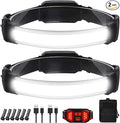 Headlamp Rechargeable,Ultra Bright Upgrade 1500 Lumens 6 Modes Head Lamp Led Rechargeable with Taillight(Individual Control),230°Wide Beam Waterproof Headlamps for Adults Outdoor Camping Running