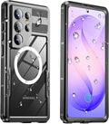 for Samsung Galaxy S26 Ultra Waterproof Case, [Fit for Magsafe] [IP68 Water Proof] [Built-in Screen Protector], Magnetic Heavy Duty Military Grade Rugged Phone Case for S 26 Ultra 6.9", Black
