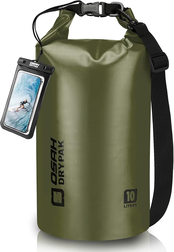 Waterproof Dry Bag, 5L/10L/20L/30L/40L Roll Top Lightweight Storage Backpack with Phone Case for Women & Men, Floating Waterproof Sack for Travel, Swimming, Kayaking, Paddle Board, Camping & Beach