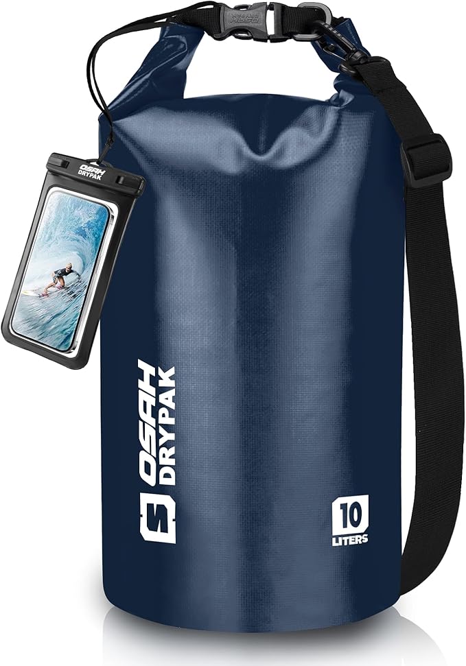 Waterproof Dry Bag, 5L/10L/20L/30L/40L Roll Top Lightweight Storage Backpack with Phone Case for Women & Men, Floating Waterproof Sack for Travel, Swimming, Kayaking, Paddle Board, Camping & Beach