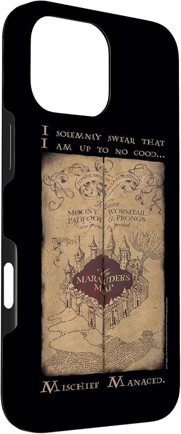 iPhone 16 Pro Max Harry Potter Marauder's Map Words Case