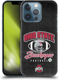 Head Case Designs Officially Licensed Ohio State University Vintage Football Graphics Hard Back Case Compatible with Apple iPhone 13 Pro