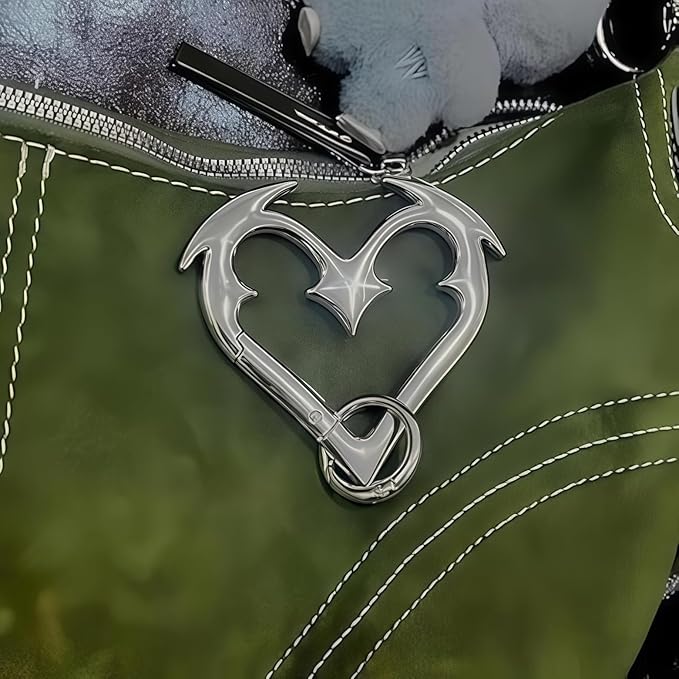 Gothic Keychain - Cute Carabiner Clip, Cool Y2K Fashion Carabiner for Keys, Backpacks, Cars & Daily Decoration