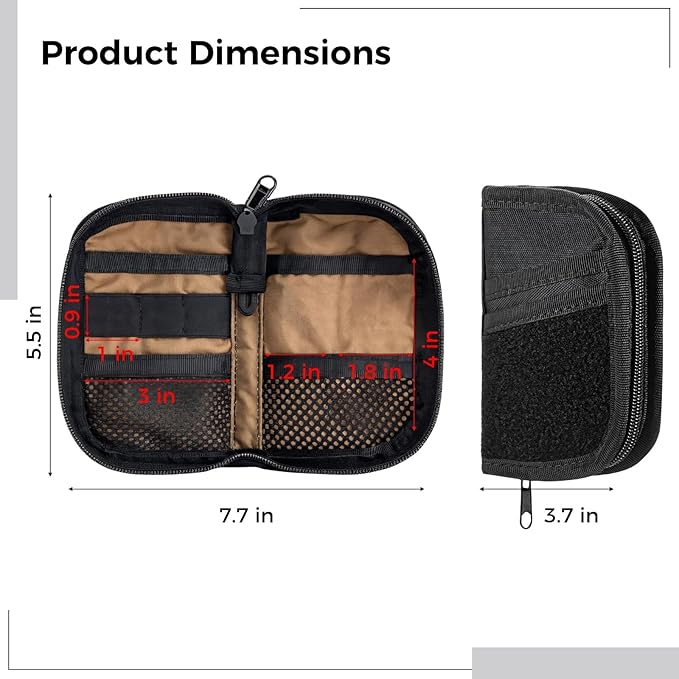 EDC Organizer Pouch Mini Tactical Gear Bag, Compact Utility Tool Holder with MOLLE System, Everyday Carry Storage Case, Military Style Equipment Organizer for Tools