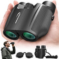 Aurosports 12x32 Compact Binoculars for Adults - Small Binoculars with FMC Lens & BAK4 Prism - Wide 273ft/1000yds Field of View - Easy Focus Binos for Bird Watching Traveling Gifts for Men Women