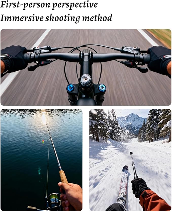 Magnetic Neck Mount Compatible with GoPro Hero 13/12/11, for Insta360 X5/X4/X3/Ace Pro 2, for DJI OSMO Action 5/4/3 Pro Action Camera, Mount Holder with Long Screw and Adjustable Lanyard