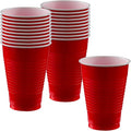 Apple Red Plastic Cups (Pack of 20) - 12 oz. - Versatile Drinkware for Indoor & Outdoor Parties, Weddings, Birthdays, Celebrations & More