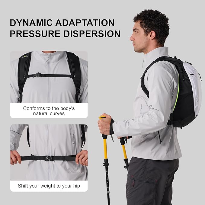 N NEVO RHINO Small Hiking & Trekking Backpack, 10L Lightweight Travel Backpack, Hiking Daypack for Women Men