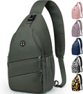 Pritent Crossbody Bags for Women Men Trendy Sling Bag Backpack Casual Chest Bag with Convertible Shoulder Strap