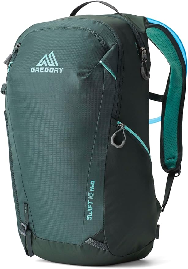 Gregory Swift 16L H2O Women's Day Hiking Backpack, Breathable Foam Backpanel, 2L Water Reservoir Included, One Size Fits All, Emerald Frost